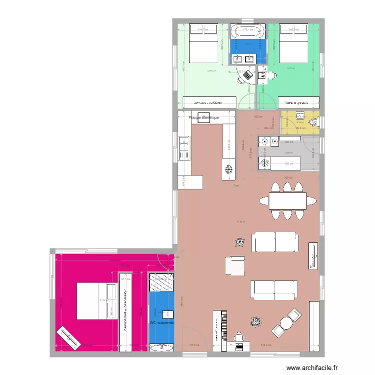 Maison Denguin 3. Plan de 