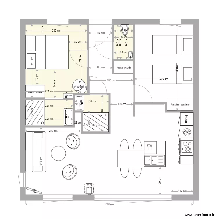 g&icirc;te standard 3. Plan de 