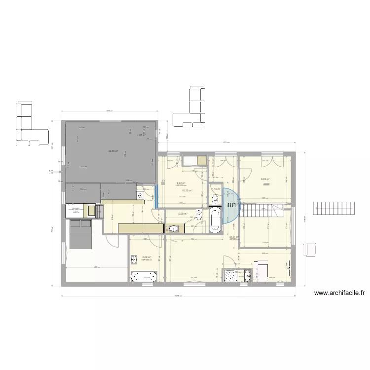 Yvrac RDC PROJET SDB CUISINE RDC. Plan de Yvrac RDC PROJET SDB CUISINE RDC. Plan de
