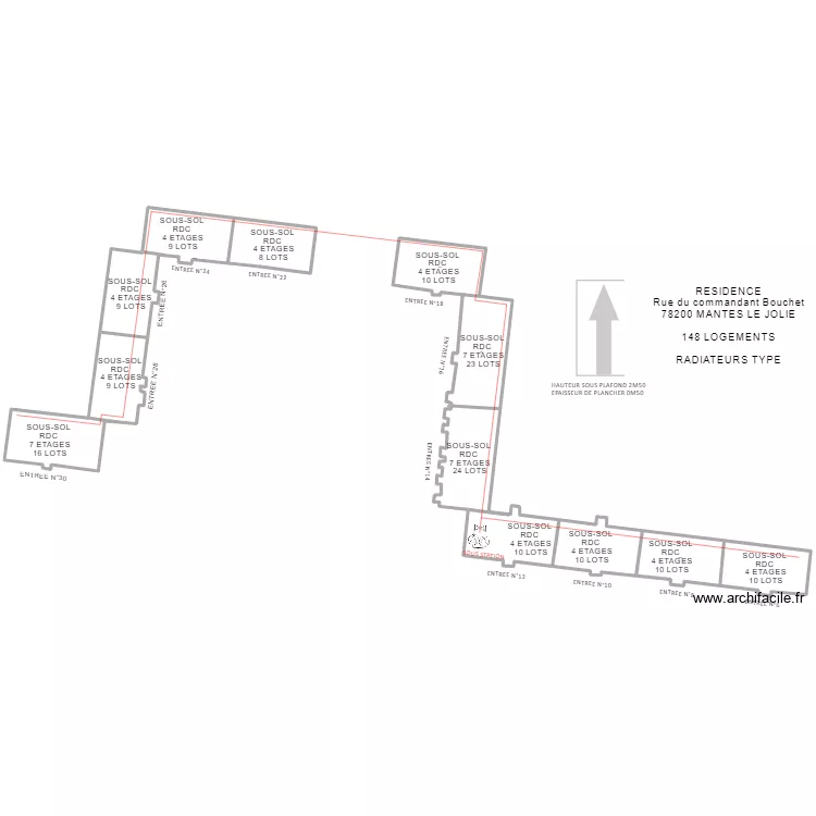 commandant louis Bouchet . Plan de 