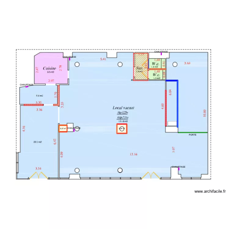 Plan Biicou XV - Travaux Bruno. Plan de 