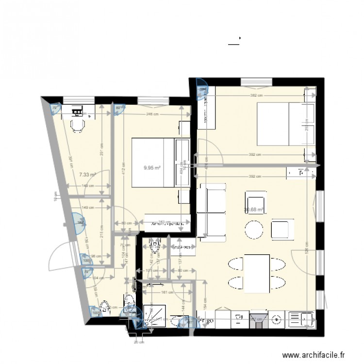 sous sol petit appartement et dependance 2. Plan de 0 pièce et 0 m2