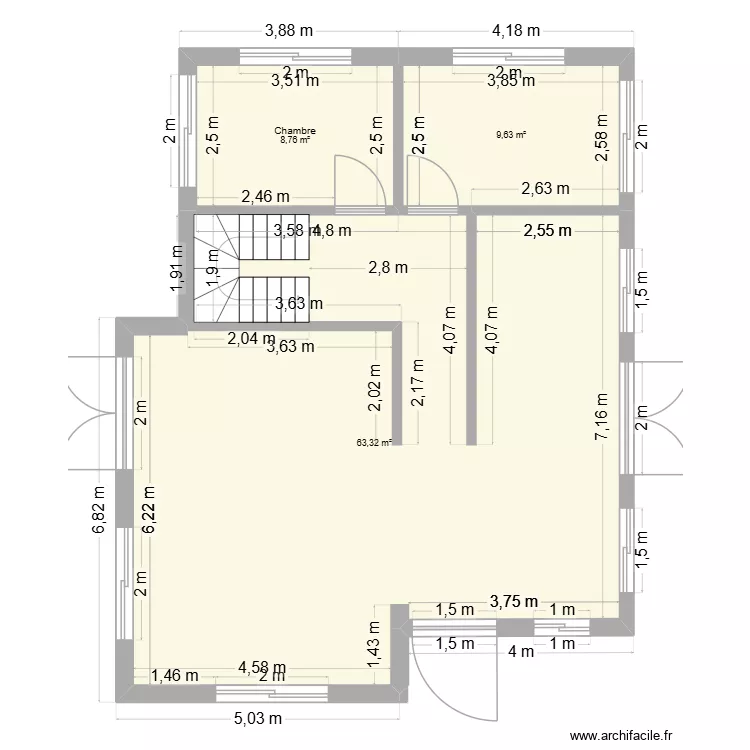 Mbi Vision  2027. Plan de 3  et 82 m²