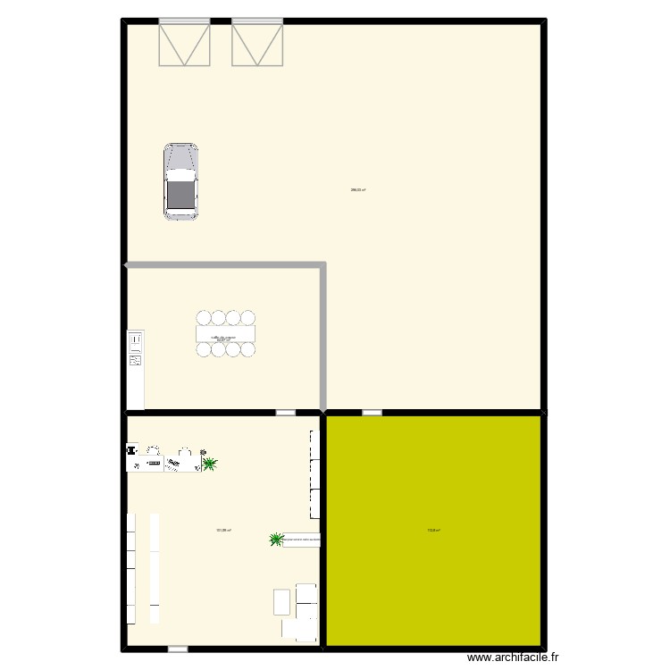 garage. Plan de 0 pièce et 0 m2