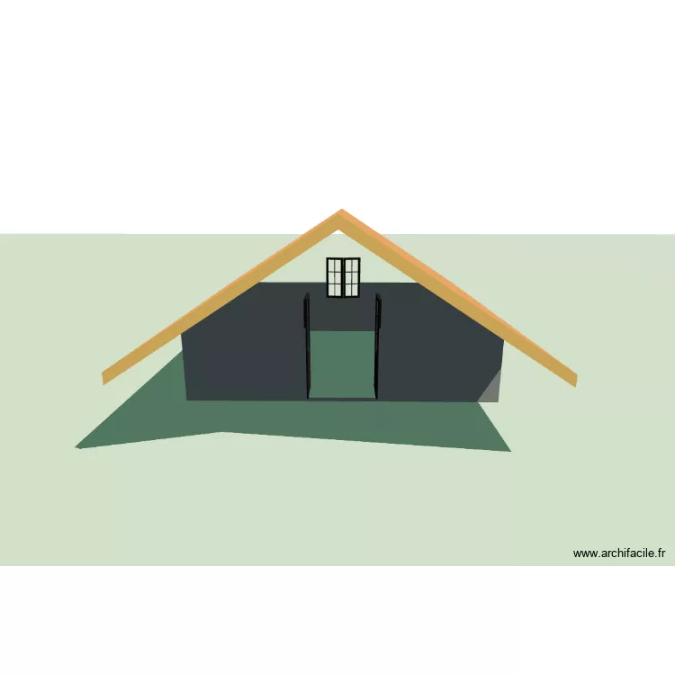 Chalet. Plan de 2 Pièces et 3 m² Chalet. Plan de 2 Pièces et 3 m²