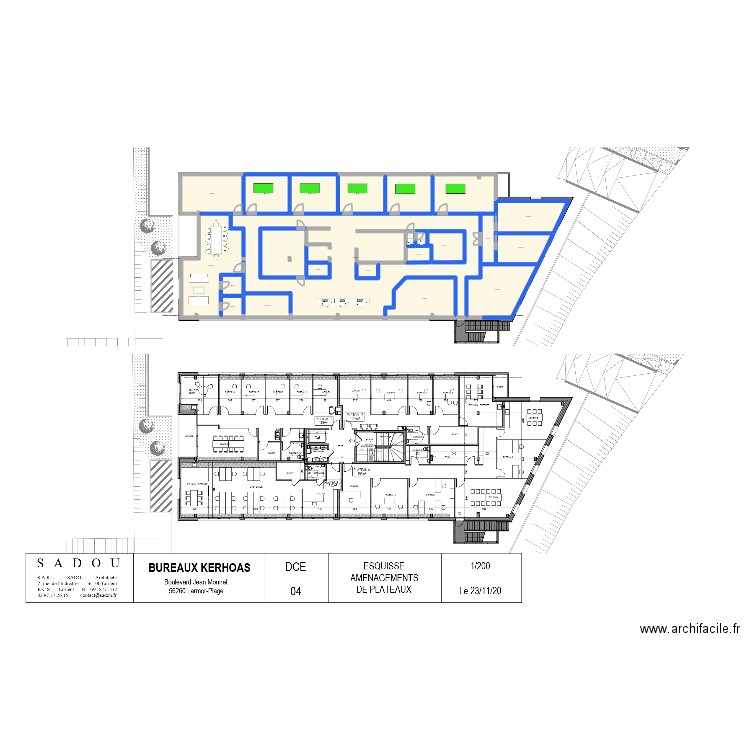 cab larmor. Plan de 21 pièces et 629 m2