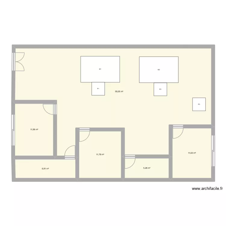 lean. Plan de 6 pièces et 143 m²