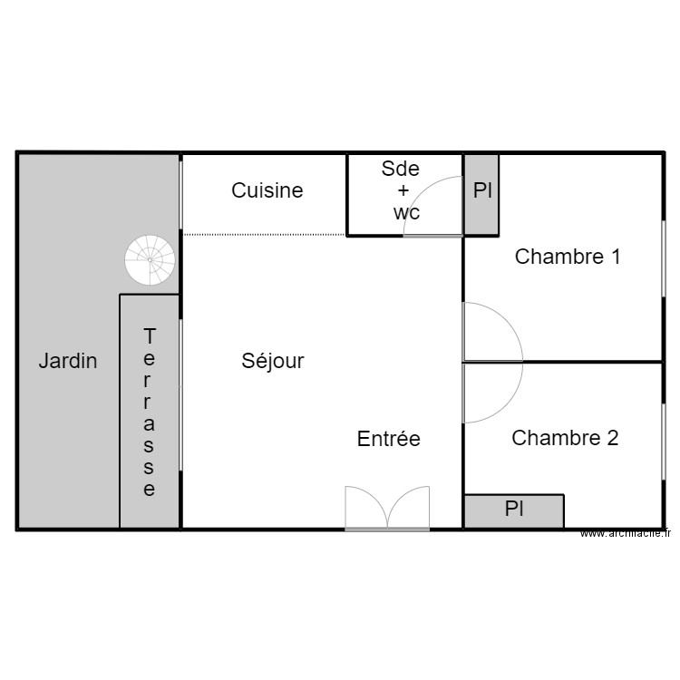 PLAN  MILLET . Plan de 8 pièces et 849 m2