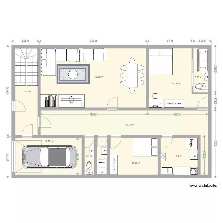 Maison 2 bis Diamniadio 150 m2. Plan de Maison 2 bis Diamniadio 150 m2. Plan de