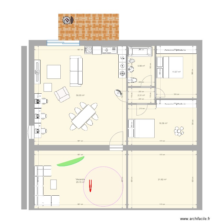 maison projet Leslie et Julien V2. Plan de 0 pièce et 0 m2