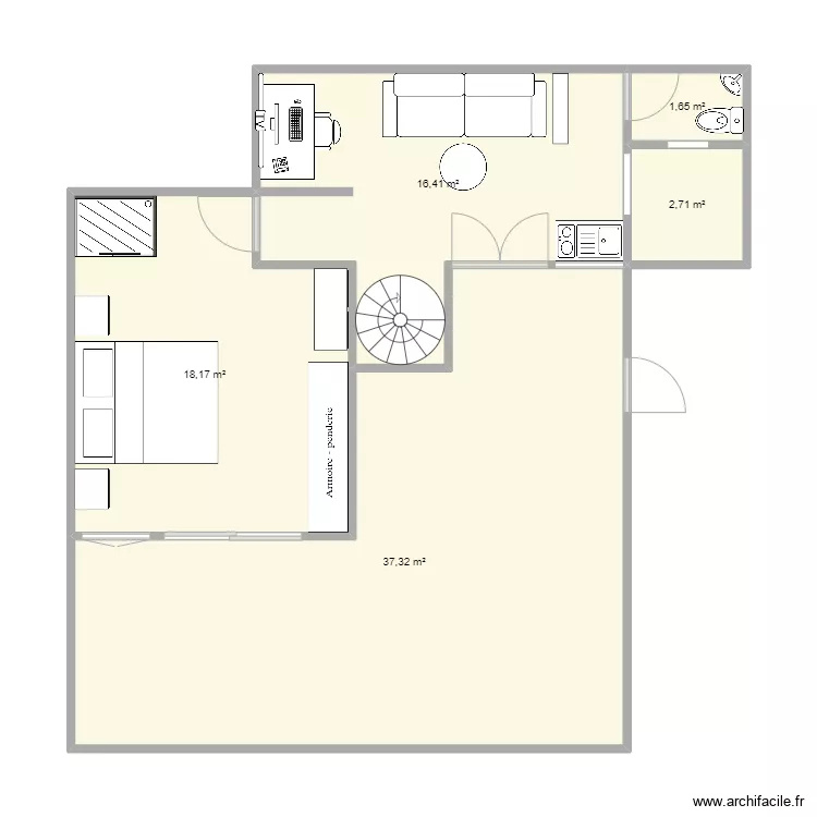 terrasse 2. Plan de 