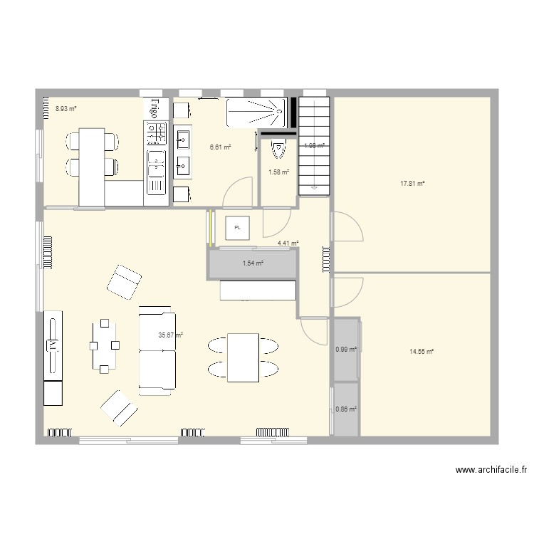 Maison Projet V3. Plan de 0 pièce et 0 m2