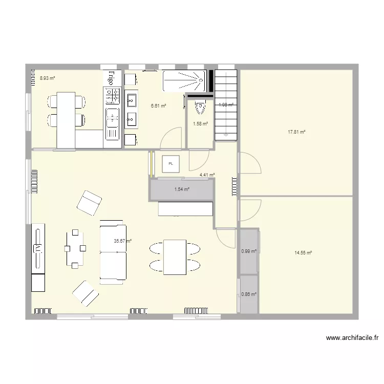 Maison Projet V3. Plan de 