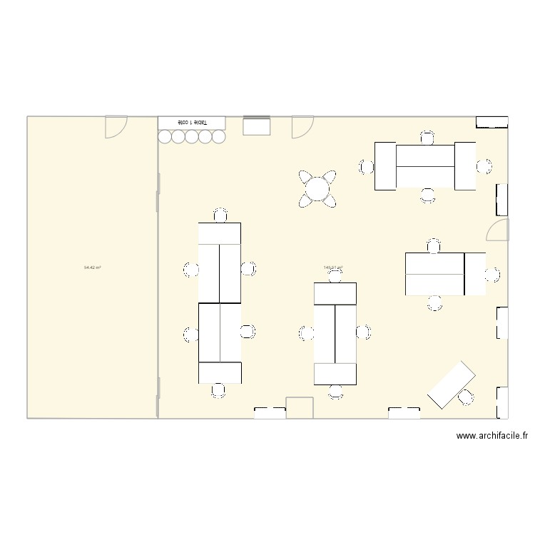 bureau mkg v1. Plan de 0 pièce et 0 m2