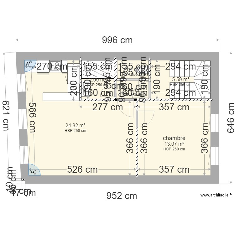 etage 3 L29 option 2. Plan de 0 pièce et 0 m2