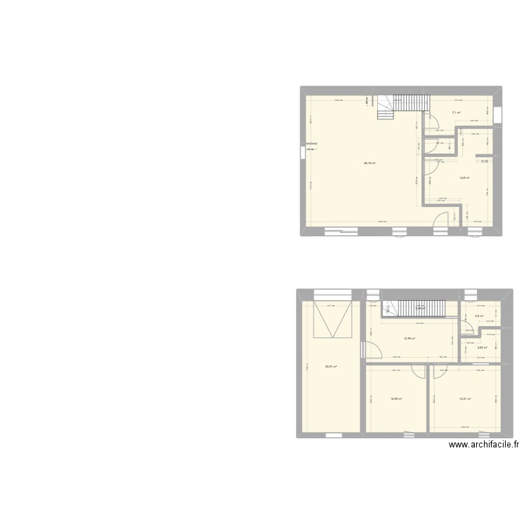 dernier plant. Plan de 0 pièce et 0 m2