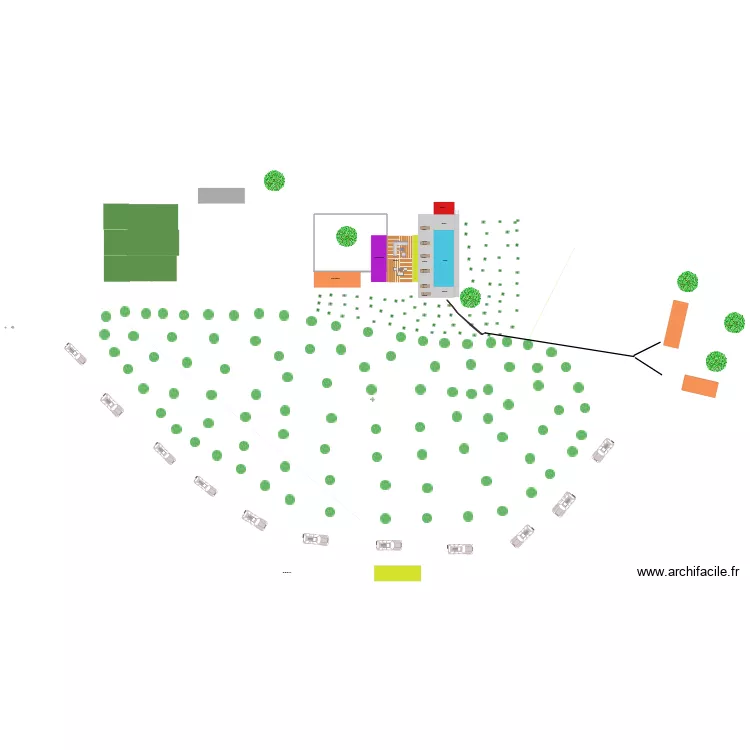 PLAN SITUATION  VEGETATION. Plan de 