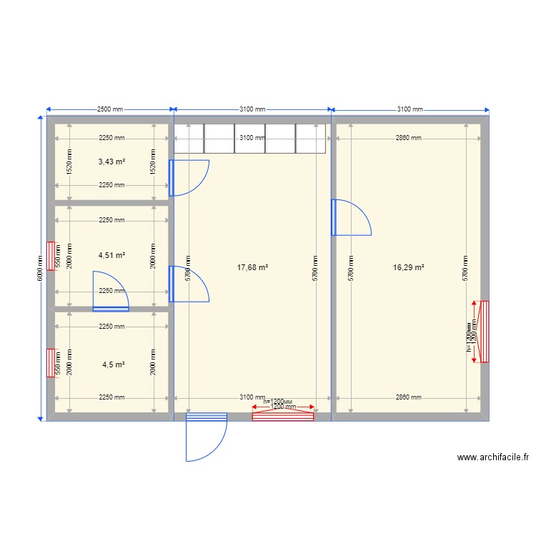 Домм. Plan de 0 pièce et 0 m2