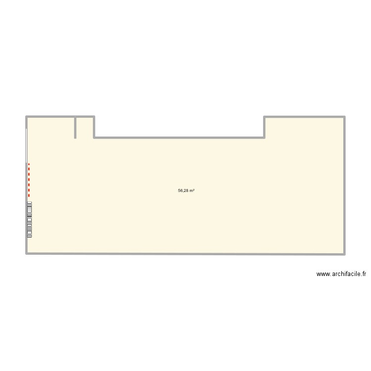 NB17 2021. Plan de 1 pièce et 56 m2