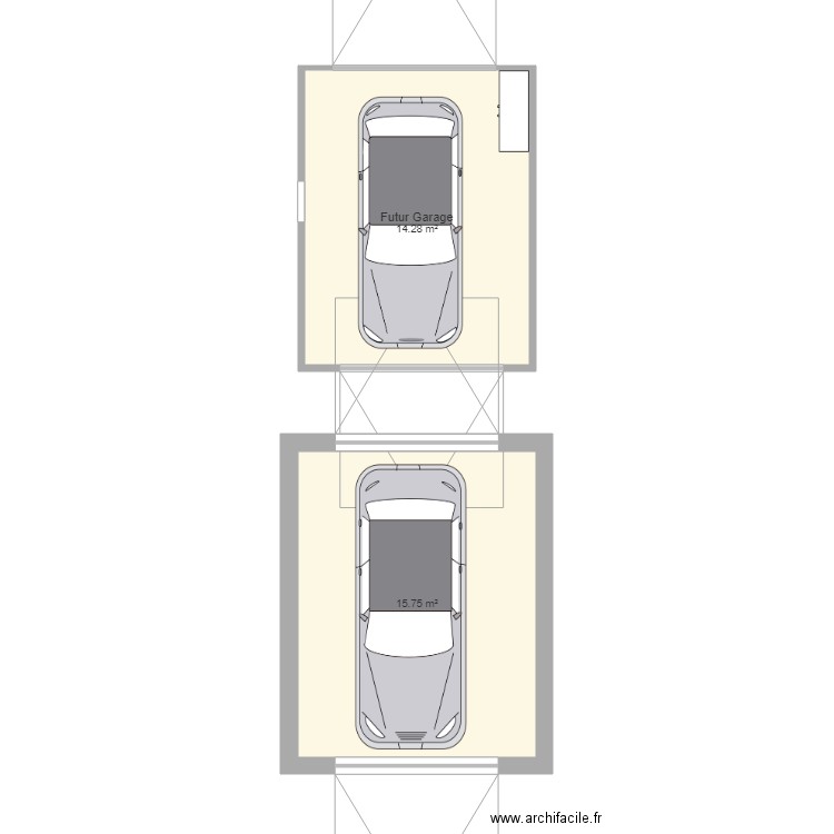 garage. Plan de 0 pièce et 0 m2