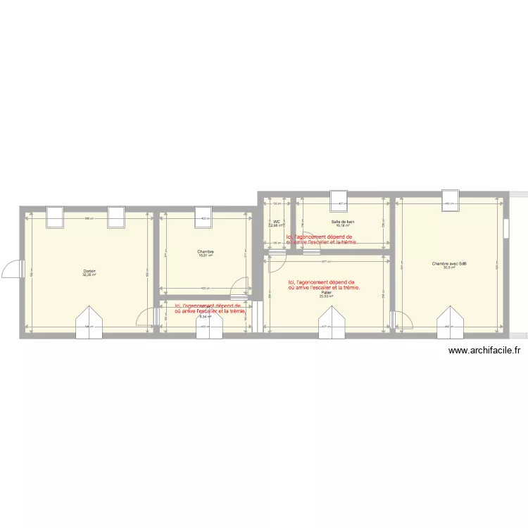 Le Pressoir &eacute;tage. Plan de 