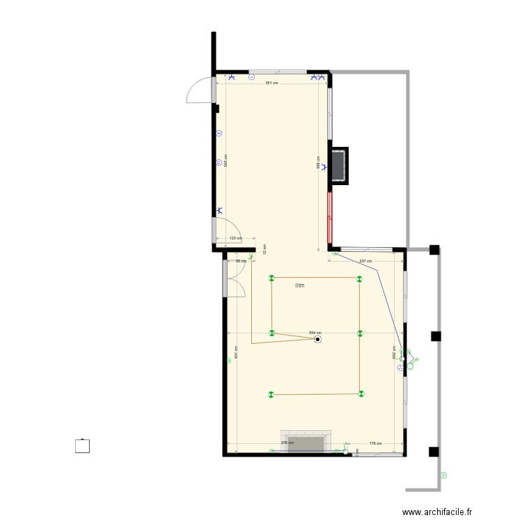 Goldra Maison Cuisine sans meubles sans éléctricité ni plomberie. Plan de 0 pièce et 0 m2