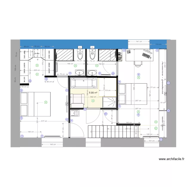 appartement Gournay 20200209g. Plan de appartement Gournay 20200209g. Plan de