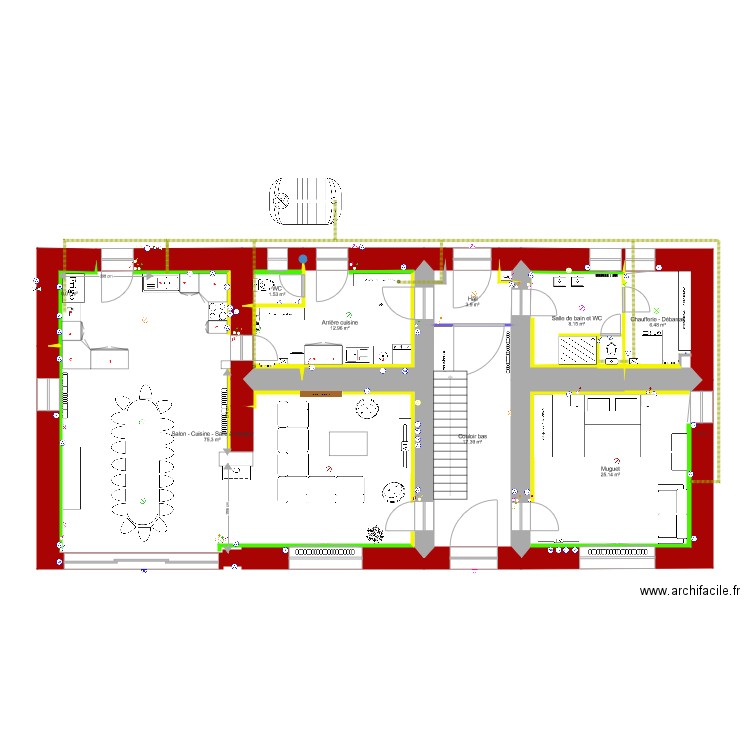 LTN Maison RDC New 1704 soir. Plan de 0 pièce et 0 m2