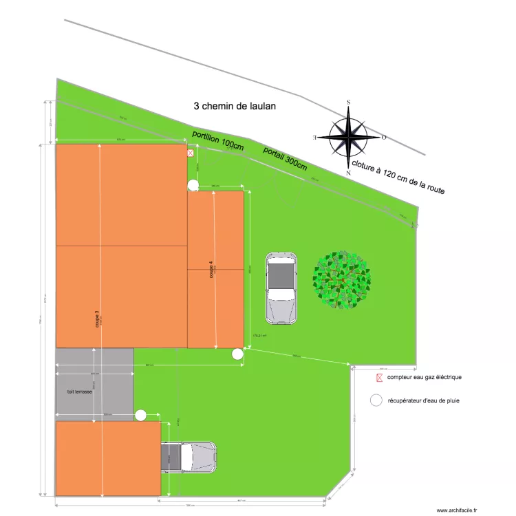 plan de masse toiture 65658. Plan de 