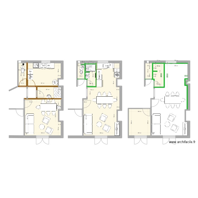 appart st castv2. Plan de 13 pièces et 72 m2