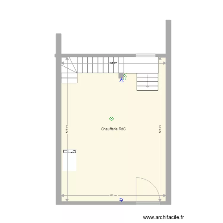 Chatillon Chaufferie RdC. Plan de 