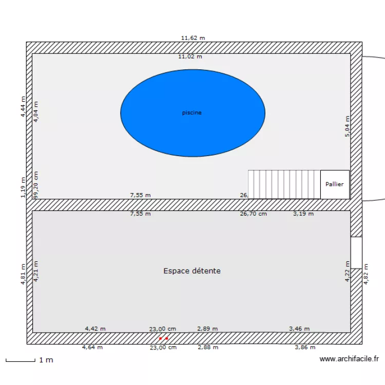 Etage Piscine. Plan de Etage Piscine. Plan de
