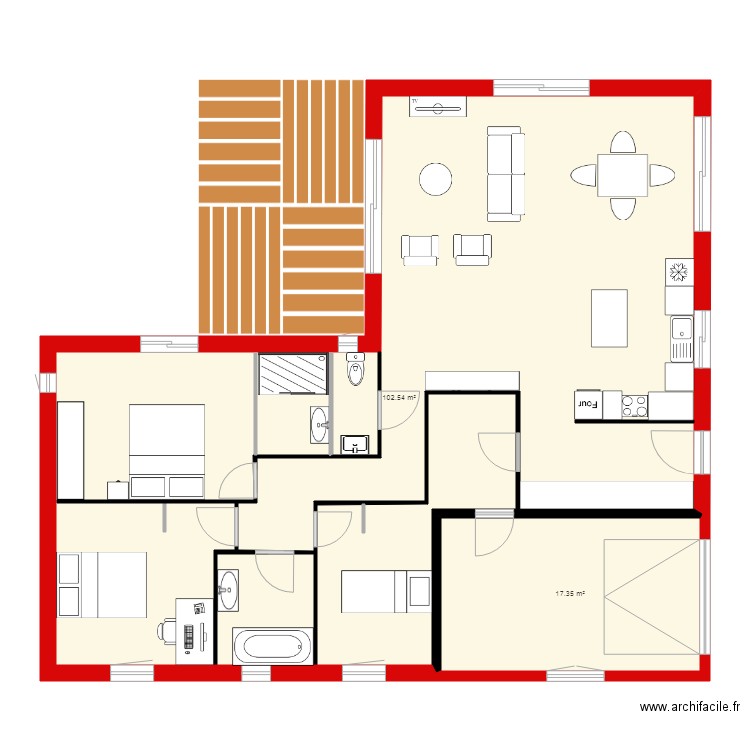 Maison 002. Plan de 0 pièce et 0 m2