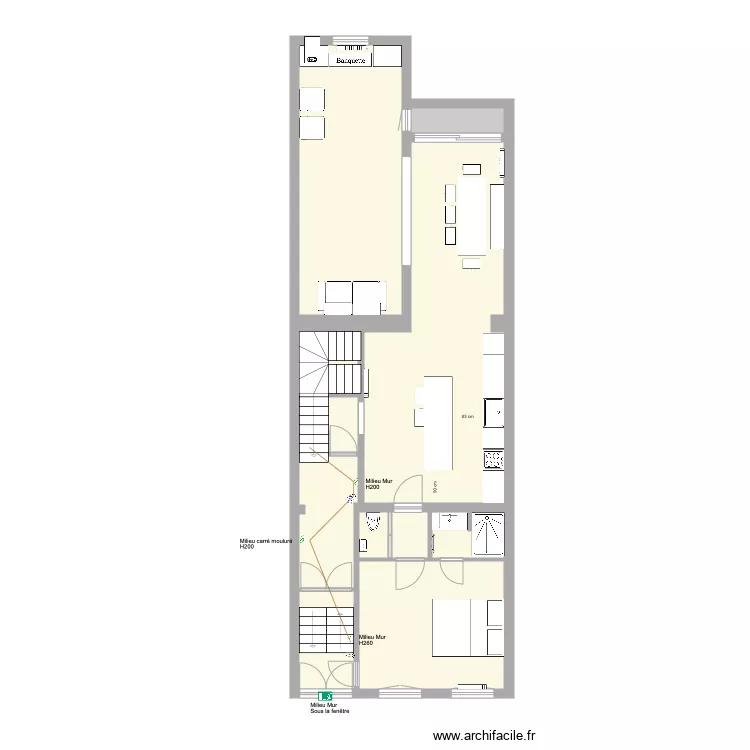 Tabellion Bel &eacute;tage Communs Elec. Plan de 0 pièce et 0 m2