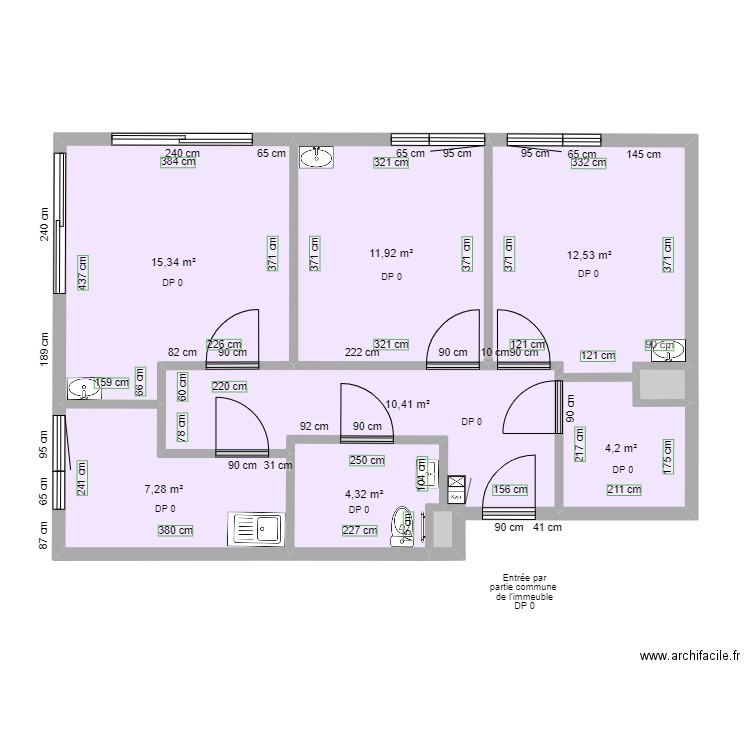 CABINET PARAMEDICAL DU CENTRE AVANT TRAVAUX zoom. Plan de 9 pièces et 67 m2