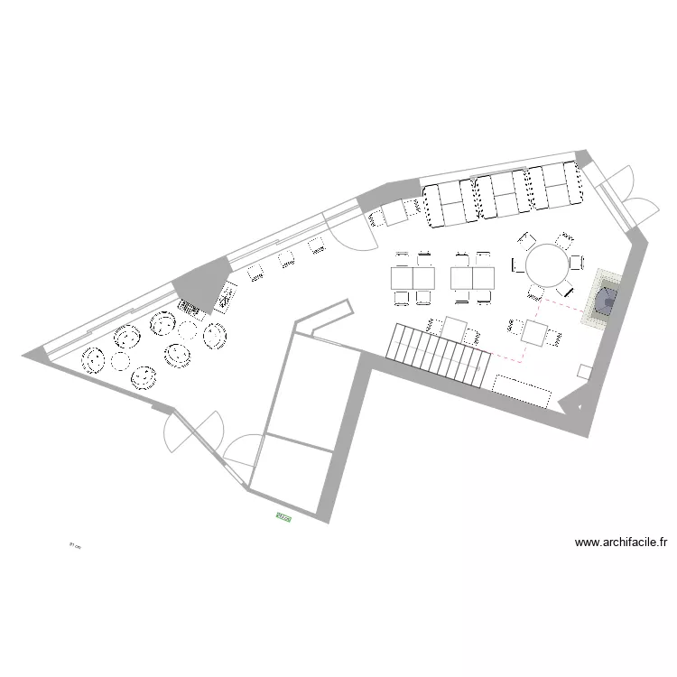 RDC AMENAGEMENT SALLE 2. Plan de 