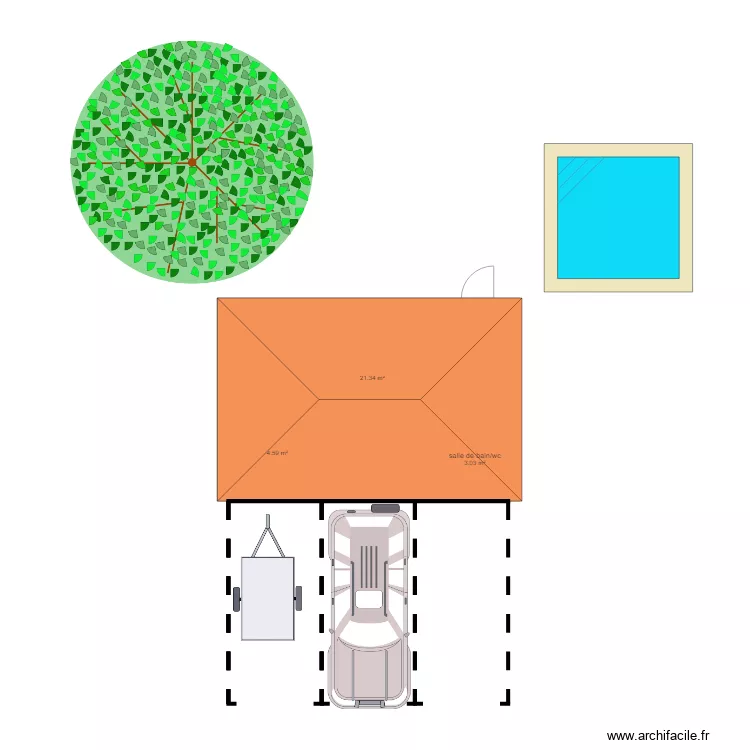 petit todi. Plan de 