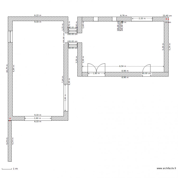 étage. Plan de 0 pièce et 0 m2