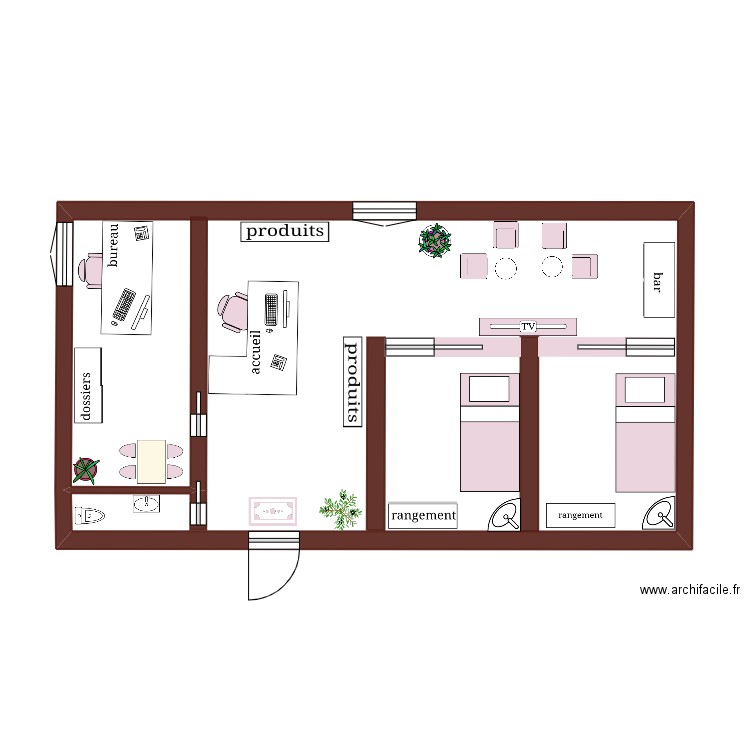 cours. Plan de 0 pièce et 0 m2