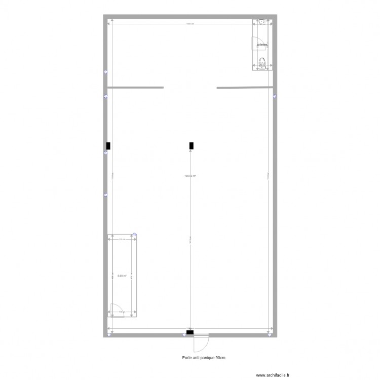 magasin. Plan de 0 pièce et 0 m2