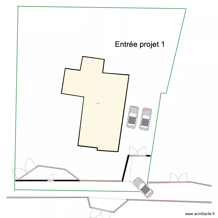 Entrée projet 1 variante 1. Plan de Entrée projet 1 variante 1. Plan de