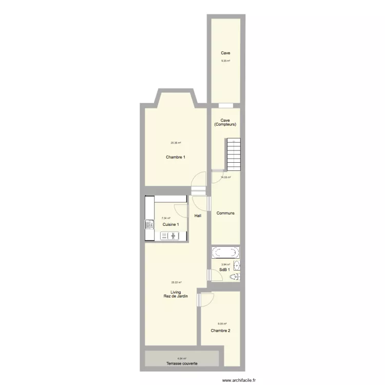 Marie Jos&eacute; Rez jardin int. Plan de 