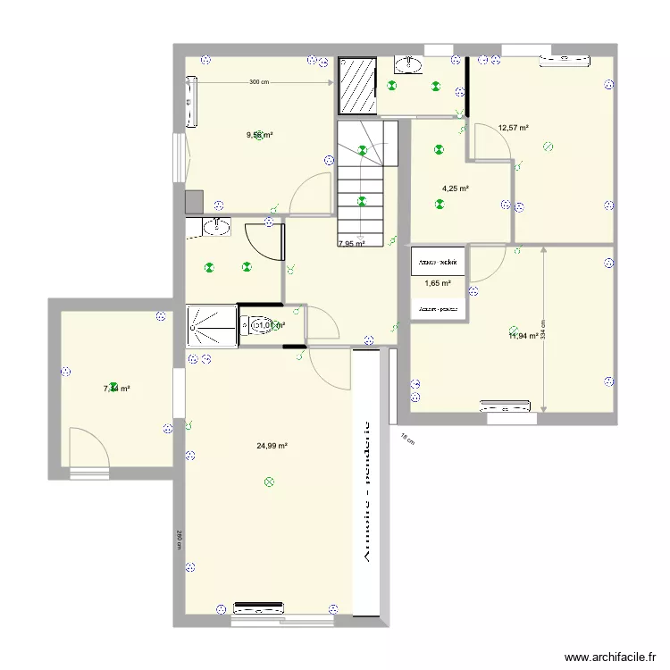 &eacute;tages elec. Plan de 
