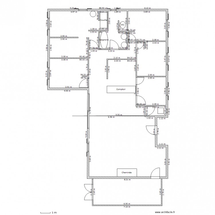 PROJET CHALET1bis. Plan de 0 pièce et 0 m2