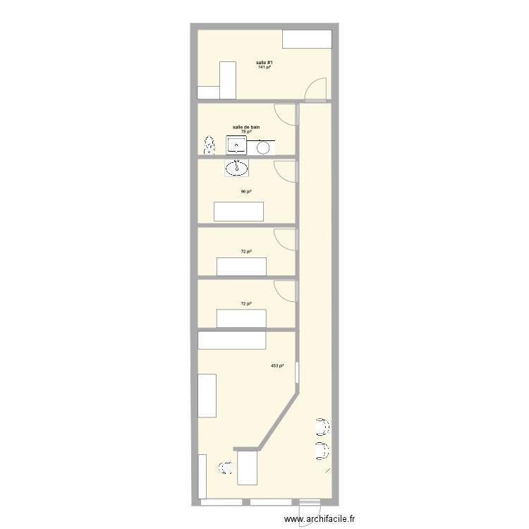 local. Plan de 0 pièce et 0 m2