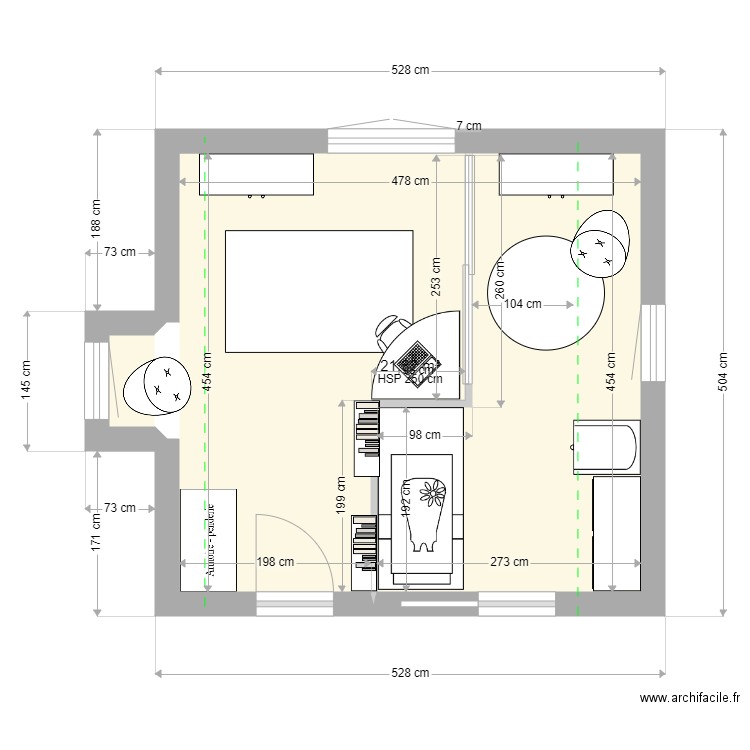 chambre Julia BB. Plan de 0 pièce et 0 m2