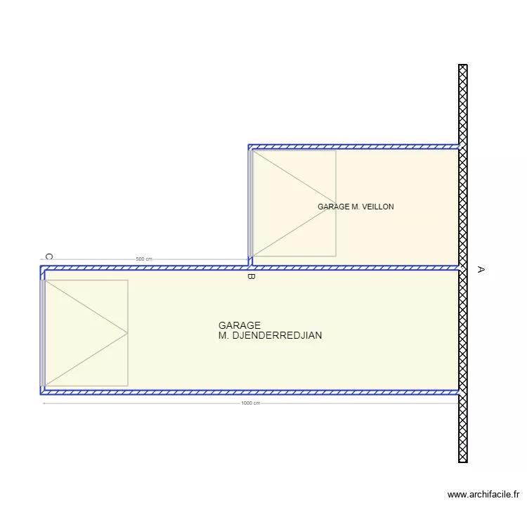 Parking veillon djenderedjian. Plan de 