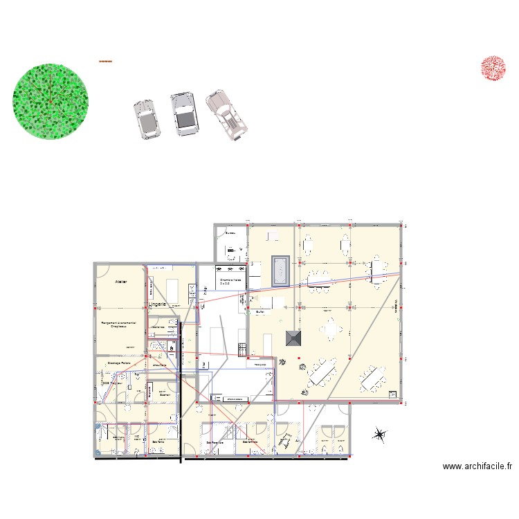 hangar 2. Plan de 0 pièce et 0 m2