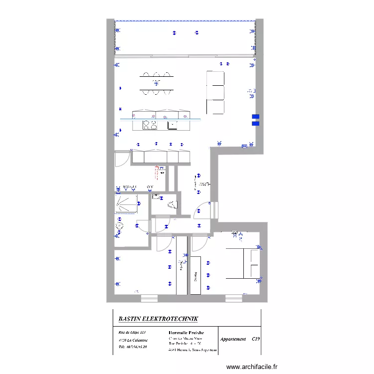 Appartement  Meuse View B&acirc;timent C19. Plan de 