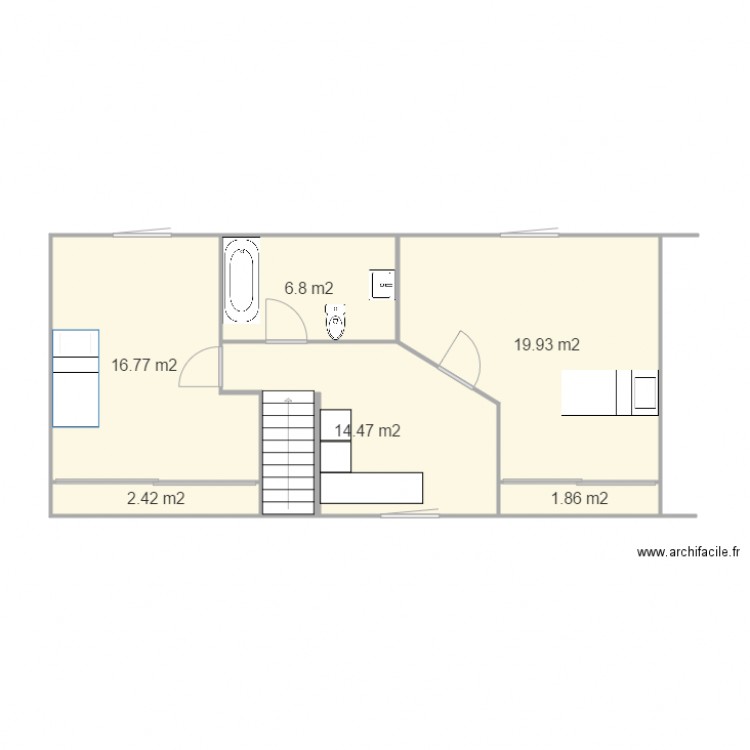 plan combles. Plan de 0 pièce et 0 m2